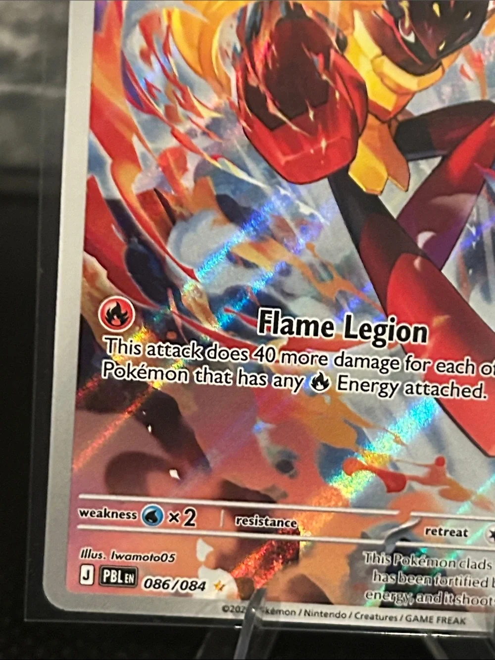 Pokemon Armarouge 086/084 Illustration Rare Holo from Pitch Black M/NM